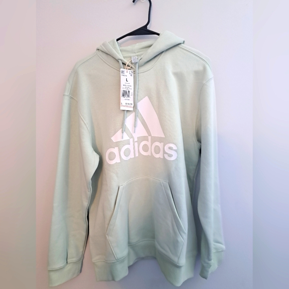 Adidas Women's Mint Green Hoodie